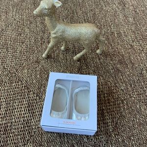 Gymboree Crib shoes Silver 18-24 months NEW IN BOX